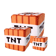 Load image into Gallery viewer, 10*10*10 cm  PC Game Minecraft  Plush Sponge Stuffed Cube Toy Keychain