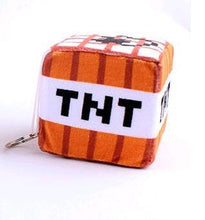 Load image into Gallery viewer, 10*10*10 cm  PC Game Minecraft  Plush Sponge Stuffed Cube Toy Keychain